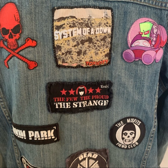 Y2k mall goth jean jacket - Picture 4 of 8